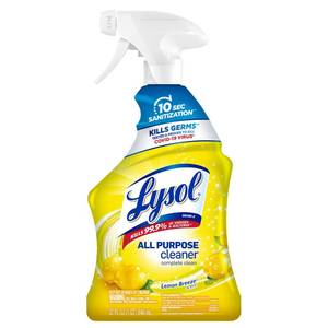 lot 4464 image: Lysol All Purpose Cleaner Spray, Multi-Purpose Disinfecting Spray, Kitchen & Bathroom Cleaner, Lemon Breeze Scent, 32 Fl Oz