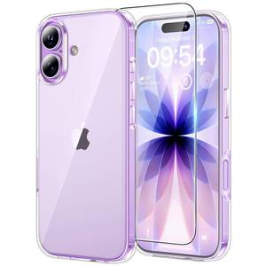 lot 4496 image: TAURI for iPhone 17 Case, Anti-Yellowing with Screen Protector, Military-Grade Protection Shockproof Slim Phone Case for iPhone 17, Clear