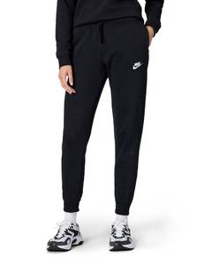 lot 4502 image: Nike Womens Sportswear Club Fleece Mid-Rise Joggers, BlackWhite, Large