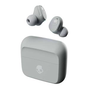 lot 8032 image: Skullcandy Mod Wireless Earbuds, Bluetooth Headphones, Up to 32 Hours Battery, Noise Isolating Fit, Sweat and Water Resistant, Microphone for iPhone Android - Light GreyBlue