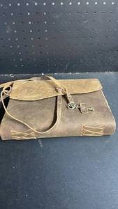 lot 11780 image: Handmade Leather Journal with Brass Closure