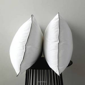 lot 11801 image: APSMILE Organic Feather Down Pillows Set of 2, King Size Bed Pillows for Sleeping with 100% Cotton Cover, 3-Chamber Hybrid Feather Down Core Pillow Surrounded by Polyester, 20x36 Inches