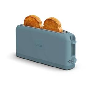 lot 11851 image: bella 2 Slice Slim Toaster, Fits-anywhere�� Kitchenware, 6 Setting Shade Control with Reheat & Cancel Buttons, Fits Sourdough, 10�� Long Slot, Anti Jam & Auto Shutoff, 900 Watt, Surf
