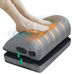 lot 11859 image: Snailax Heated Foot Rest Under Desk at Work, FSA Eligble Desk Foot Stool with Heat & Vibration Massage, Adjustable Height, 2 Heat Levels Foot Warmer Feet Heater for Office Chair, Gaming Home Use