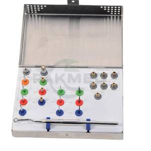 lot 12022 image: MEDESA 23 PcsSet Implant Tool Instrument SRK Broken Screw Removal Kit Remove Implant Fractured Screw Implant Screw Remover Kit with 3 Pcs Drill Extender