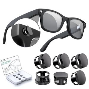 lot 12032 image: YaCeSyn 6 Pack LED Light Cover for Ray-Ban Meta Way-farerSkylerHeadliner (Gen 2) Glasses Camera Cover, Reusable LED Light Blocker for Oakley Meta HSTN Smart Glasses Accessories