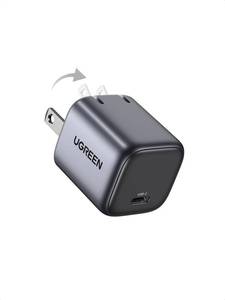 lot 12060 image: UGREEN 30W USB C Charger for iPhone 17, Nexode Foldable GaN PPS Compact Fast Wall Charger Block, USB-C Power Adapter for iPhone 17161514, Galaxy S25S24S23S22 (Black)