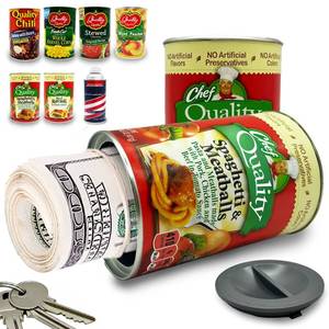 lot 12077 image: Fake Soup Can Diversion Safe - Keep Your Valuables Safe - Storage Home Security - Spaghetti and Meatballs