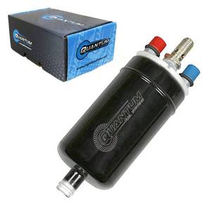 lot 12079 image: QFS 100LPH Inline Fuel Pump for Audi 80, 90, 4000, 5000, Quattro, Coupe GT (1976-1998), Restores OE Performance
