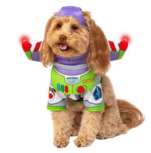 lot 12353 image: Toy Story Buzz Lightyear Pet Costume for For Dogs or Cats by Rubies, Medium