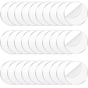lot 12357 image: Jetec 30 Pcs 2 Inch Acrylic Circle Blanks Clear Disc Round Transparent Acrylic Coasters Ornament Blanks Miniature Bases for Crafts Christmas Ornament DIY Art Projects Suplies
