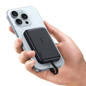 lot 12358 image: EMNT Mini Portable Charger, Portable Charger for iPhone, 5200mAh Smallest Power Bank with Built-in Cable, Battery Pack Compatible with iPhone 14, Plus, Pro Max,13,12,11,XS,XR,X,8,7,6s,AirPods etc
