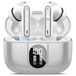 lot 12370 image: Wireless Earbuds, Bluetooth Headphones HiFi Stereo, 40H Playtime in-Ear Earbud, 2024 Bluetooth 5.3 Earbuds with LED Power Display, IP7 Waterproof Wireless Earphones Sport Headset for Android iOS