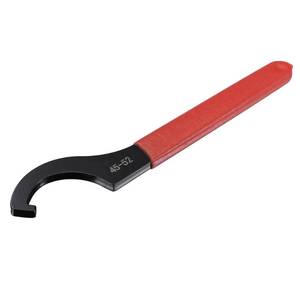 lot 12447 image: uxcell C Hook Spanner Wrench Collet Chuck for 45-52mm Round Nut, with Red Non-slip Handle