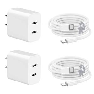 lot 16332 image: Charger for iPhone 17 16 15,Fast Dual Port USB C Charger Block,Double Type C Apple Wall Power Adapter Plug,10FT Quick USB C to C Charging Cable for iPhone 1717 ProMax17 Air16 Pro16e15 Pro15 Plus