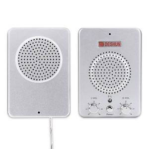 lot 19447 image: DESHUN Window intercom System Dual Way, Window Speakers, A walkie-Talkie That can be Attached to Glass,Built-in Microphone, intercom System for The BusinessBankOfficeHospitalStationCatering