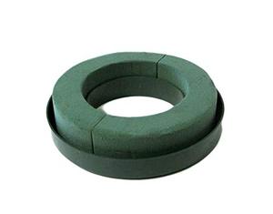 lot 19464 image: Foam Rings 6 Two (2) Per Order MaxLife Foam Rings - Green Mache-Backed by Oasis