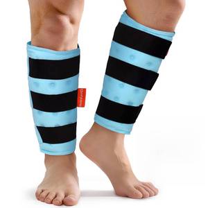 lot 19465 image: Comfytemp Extra Large Calf Shin Splint Ice Packs for Injury Reusable Gel, Knee Cold Pack, Hot Cold Compress Sleeve for Swelling, Tendonitis, Elbow, Leg, After Surgery Choice, 2 Pcs, L - XL