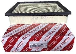lot 19470 image: Genuine Toyota Engine Air Filter, OEM Part 17801-0P100, Denso Made in USA