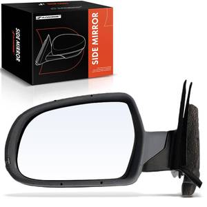 lot 19471 image: A-Premium Left Driver Side Power Door Mirror - Compatible with Audi A3 Quattro 2011 2012 2013 - Heated Manual Folding Outside Rear View Mirror with Turn Signal - Painted to Match