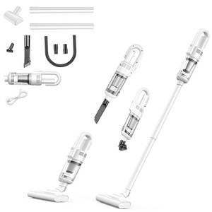 lot 19482 image: HOMEFISH Cordless Rechargeable Vacuum Cleaner Stick Small Light Weight Hand Portable Compact Hepa Filter High Power Mini for College Dorm Room Small Office Home RV Carpet Pet Hair Car