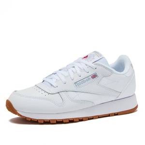lot 19487 image: Reebok Classic Leather Girls & Boys Shoes for Kids, Toddler, Little Kid or Big Kid Sneakers, WhiteGum, 12 Little Kid
