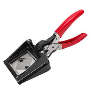 lot 19506 image: Professional 50�50mm (2x2) Square Photo Cutter, Handheld Metal Die Punch Tool for Paper, Business Cards, Crafts, DIY Projects Cutting, Hardened Steel Blade Heavy-Duty, Office & Family Use