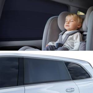 lot 20159 image: 2026 Upgraded Car Window Shades for BabyIce Crystal Cooling Layer(2 Pack) UV-Blocker Cling Sun Shade 99% UV Protection Fit SUVSedanMinivan  Roll Windows Down, Privacy Safe Medium