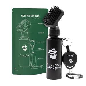 lot 20160 image: Caddy Splash Golf Club Brush Cleaner with Water �� Heavy Duty Retractable Clip �� Squeeze Bottle for Easy Cleaning �� Nylon Bristles �� Holds 4 Oz �� Golf Gifts�� Golf Accessories for Men �� USA Company