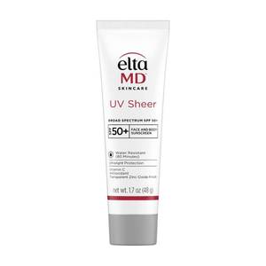 lot 20189 image: EltaMD UV Sheer Face and Body Sunscreen SPF 50, Oil Free, No White Cast Sunscreen for Face and Body, Zinc Oxide Formula, 1.7 oz Tube