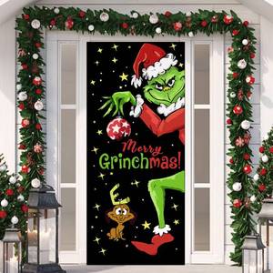lot 20381 image: Christmas Door Cover Decorations Winter Holiday Party Decoration Xmas Backdrop Currently unaallable Outdoor Indoor Xmas Winter Decor