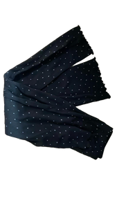 lot 20433 image: Wonder Nation Youth Girls Black Flare pants with Sparkly dots (size 8)
