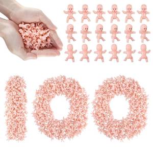 lot 20459 image: ZJJZGYXINTAI 100 PCS Mini Babies for Baby Shower Games, 1 Inch Plastic Babies Bulk for King Cake & Ice Cube, Tiny Baby Figurines for My Water Broke Game