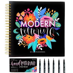 lot 20484 image: Calligraphy Kit for Beginners - Calligraphy Pen Set with Calligraphy Workbook