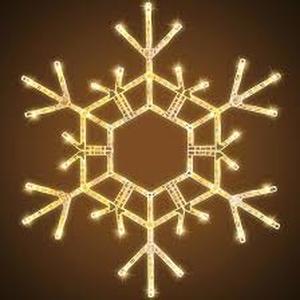 lot 11784 image: Brightown Large White LED Snowflake Lights