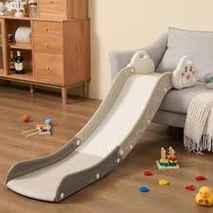 lot 11856 image: ChiliHOM Baby Slide With Stairs And Cloud Siding White And Grey