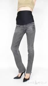 lot 12385 image: Gray Denim Maternity Pants Size Large