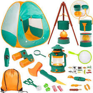 lot 13790 image: Meland Kids Camping Set with Tent - Toddler Toys for Boys with Campfire, Camping Toys for Kids Indoor Outdoor Pretend Play, Gift Idea for Boys Age 3,4,5,6 Year Old Birthday Christmas (Green)