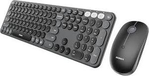lot 13795 image: Seenda Retro Round Key Wireless Keyboard