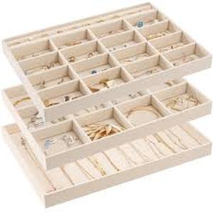 lot 19480 image: ProCase Stackable Beige 4 Layers for Jewelery