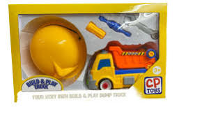 lot 19522 image: Build & Play Construction Dump Truck Toy Set
