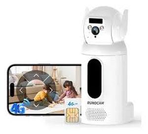 lot 19528 image: 4G PTZ Cellular Security Camera - Runocam Smart Home Monitor