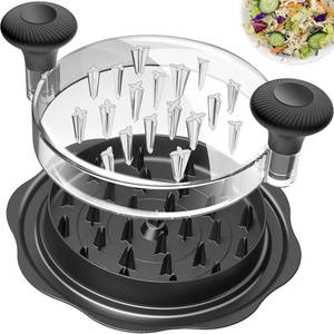lot 1641 image: Ukeetap 10 Pro Chicken Shredder Tool Twist Large for Kitchen, BPA-Free Food-Safe Meat Grinder, Visible Chicken Breast Meat Shredder with Strong Anti-Slip Bottom and Ergonomic Handle, Blackin
