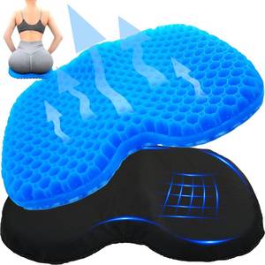 lot 1650 image: Srjornth Kayak Seat Cushion - Blue Cooling Gel Kayak Accessory Removable Waterproof Cover  Comfort for Kayak Seats, Fishing, Car seatOffice Chair and Outdoor Use