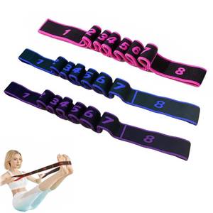 lot 2475 image: Fitness Resistance Band for Stretching and Yoga, Number Stretch Resistance Band with Clear Markings, 8-Section Elastic Training Bands (3PCS)