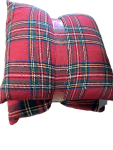 lot 3200 image: Two Portuguese Plaid Decorative Pillows