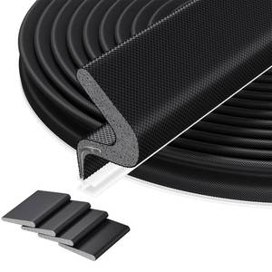lot 4165 image: Pluden 40FT Kerf Door Weather Stripping Door Seal Strip for Door Frame Soundproofing Exterior Door Insulation Strip (with 4 Door Corner Seals)