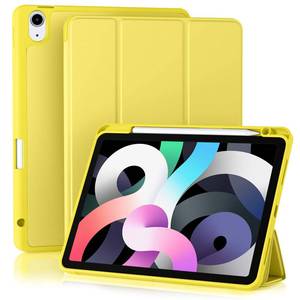 lot 4173 image: Akkerds Compatible with iPad Air 11 Inch Case 7th6th Generation (M3M2) 20252024, for iPad Air 5th4th Generation Case 10.9 Inch 20222020 with Pencil HolderAuto SleepWake, Yellow