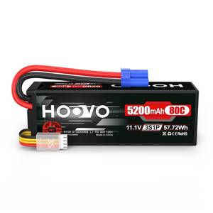 lot 4191 image: HOOVO 3S 11.1V Lipo Battery 5200mAh 80C Hard Case Battery with EC5 Connector for RC Car Boat Truck Heli Airplane UAV Drone FPV Racing