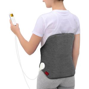 lot 4198 image: Heating Pad for Back, Comfytemp Birthday Gifts for Women Men Dad Mom, Large Electric Lower Back Heating Pad, FSA Eligible HSA Heat Pad for Period, Lumbar, Abdomen, XL Heated Belt � 11 Auto-Off, Grey